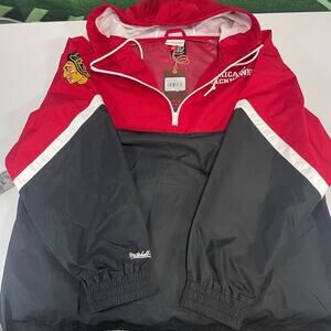 Chicago Blackhawks Mitchell & Ness Windbreaker Jacket Men's Size XL NWT